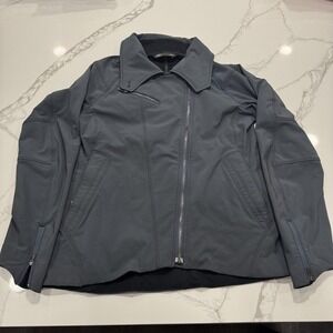Nau Jacket Womens‎ Medium Gray Softshell Full Zip Lightweight Rain Lined Pockets